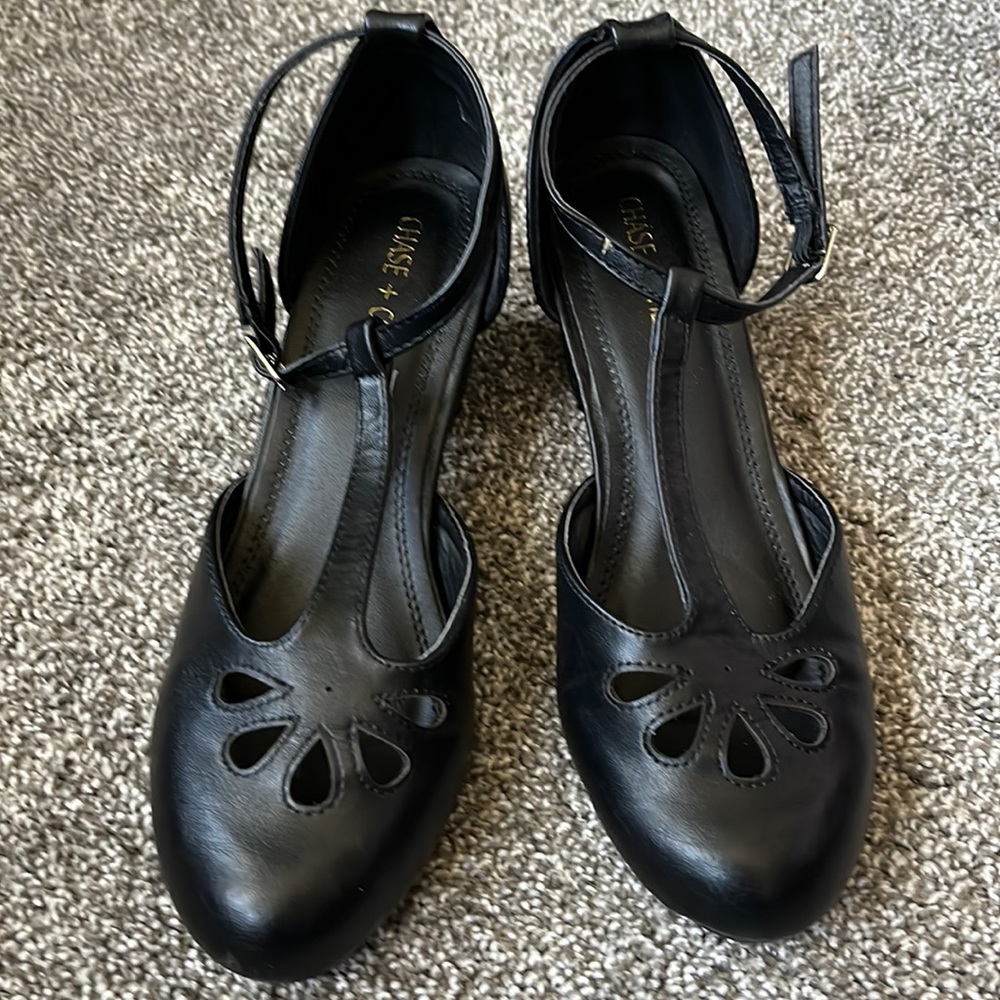 Modcloth Chase + Chloe t-strap block heels